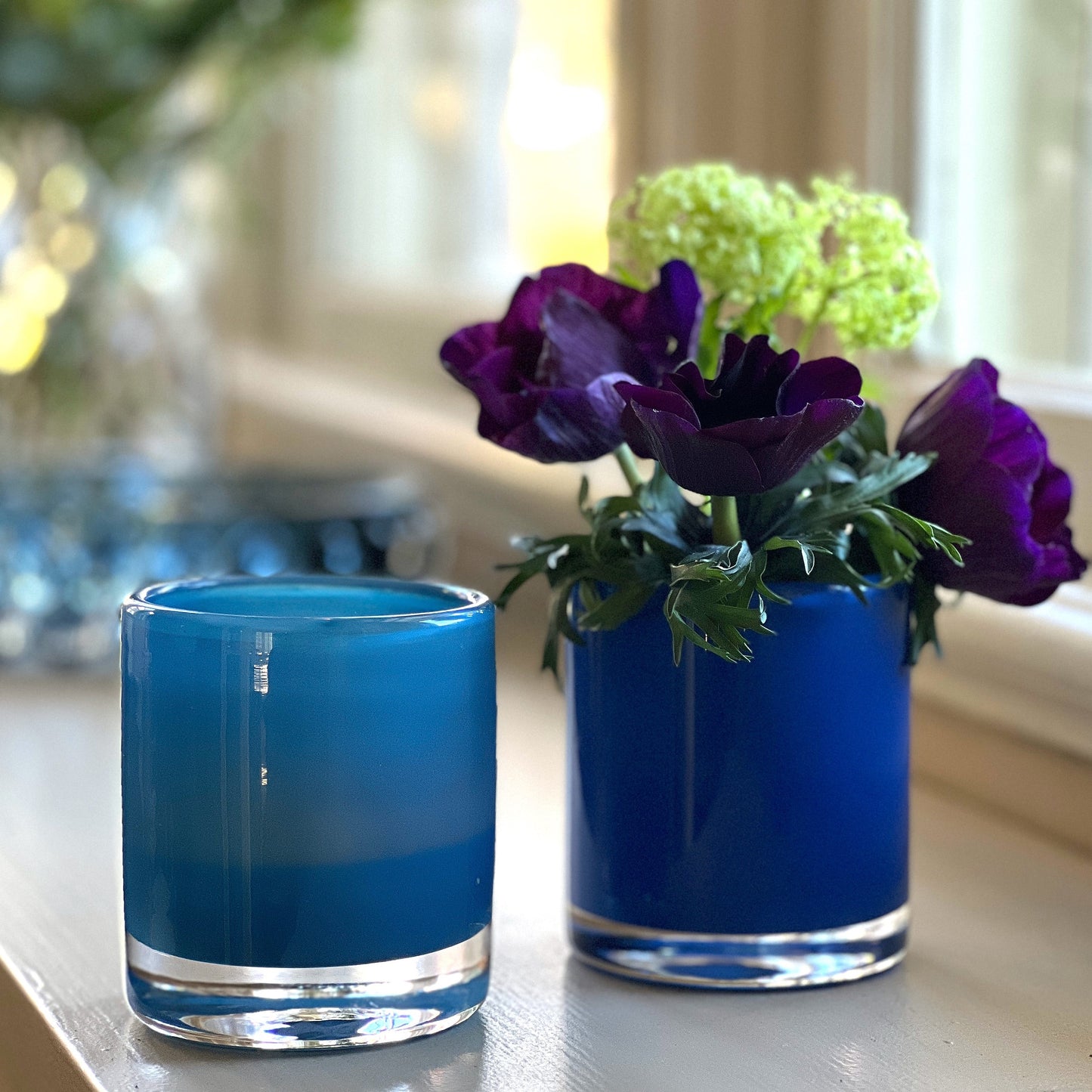 HURRICANE LAMP CANDY SMALL, Sea Windlicht