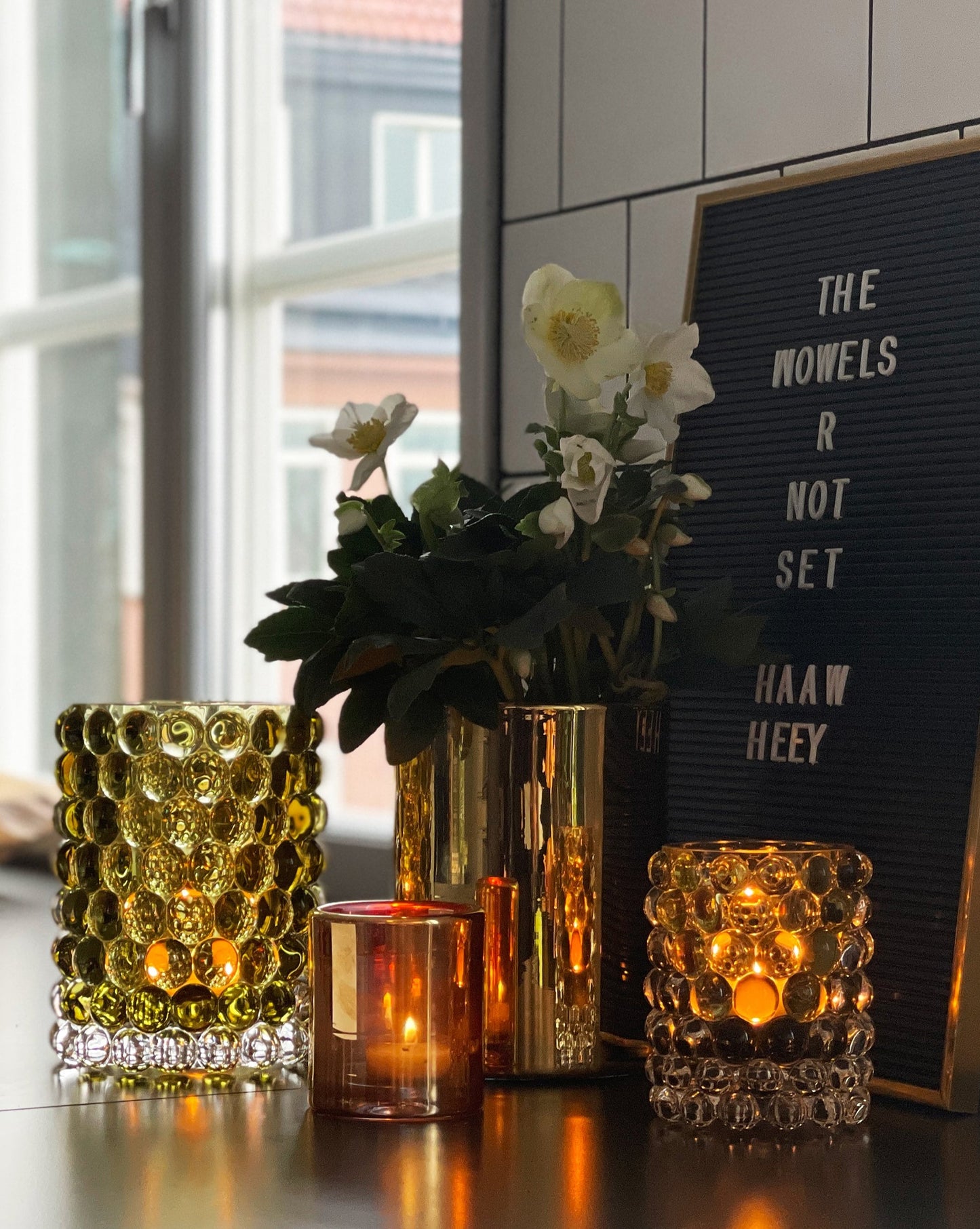 HURRICANE LAMP SMALL, Bronze