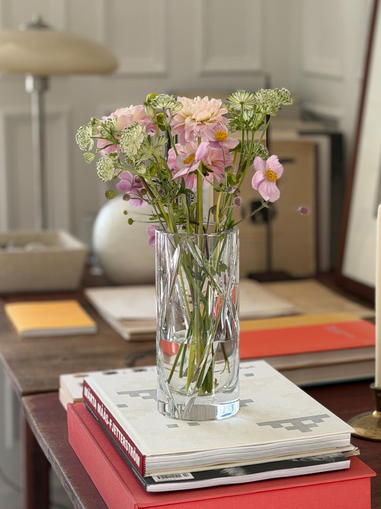 HURRICANE CRYSTAL VASE, Clear Classic