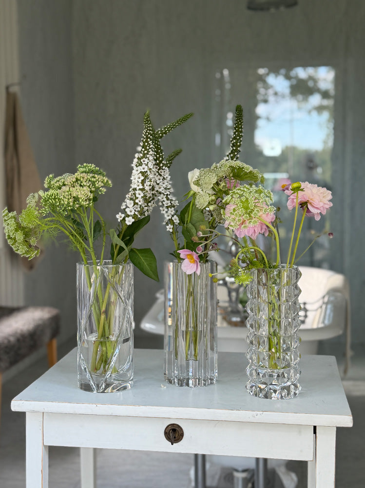 HURRICANE CRYSTAL VASE, Clear Strict